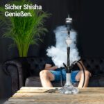 Little Dragon® Shisha Dichtung [Xtrem Grip] 2er Set oder 4er Set Luftdichte Shisha Kopfdichtung für jeden Shisha Kopf, Extrem langlebige Silikondichtung mit Lamellen, 100% kein verrutschen, Shisha Zubehör – Bild 5
