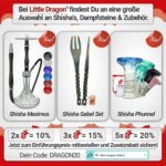Little Dragon® Shisha Dichtung [Xtrem Grip] 2er Set oder 4er Set Luftdichte Shisha Kopfdichtung für jeden Shisha Kopf, Extrem langlebige Silikondichtung mit Lamellen, 100% kein verrutschen, Shisha Zubehör – Bild 7
