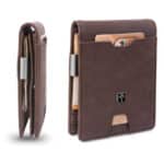 TRAVANDO Geldbörse mit Geldklammer Geldbeutel Männer Helsinki Slim Portemonnaie Wallet Portmonaise Herren Geldtasche klein Portmonee RFID Kreditkartenetui Brieftasche Kartenetui Geldclip Carbon Etui