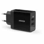 Anker 24W 2-Port USB Ladegerät mit PowerIQ Technologie für iPhone, iPad, Samsung Galaxy, Nexus, HTC, Motorola, LG und viele mehr