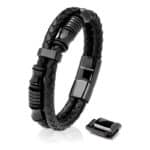 SERASAR, Premium Echtlederarmband für Männer