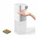 Auxmir Automatischer Desinfektionsspender 350ml Automatik Sprühspender mit Sensor Alkoholsprühgerät Infrarot Desinfektion, Elektrisch Berührungslos Alkoholspray für Küchen Bad Schule Hotel Büro