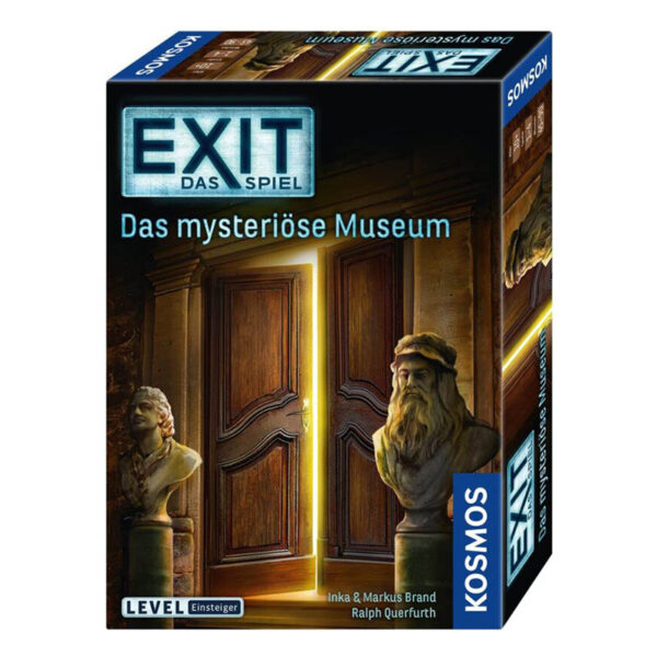 KOSMOS EXIT Das Spiel, Das mysteriöse Museum, Level Einsteiger, Escape Room Spiel, für 1 bis 4 Spieler ab 10 Jahren, einmaliges Event-Spiel für Erwachsene und Kinder