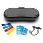 Bluefin Fitness Ultra Slim Power Vibrationsplatte | Fett verlieren und Fitnesstraining von Zuause | 5 Trainingsprogramme + 180 Stufen | Bluetooth Lautsprecher | Einfache Aufbewahrung |Schlankes Design