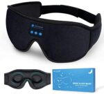 Schlafkopfhörer, Bluetooth, kabellose Augenmaske, Schlafkopfhörer, Maske zum Aufrüsten, waschbar, für Reisen, Musik, Bluetooth-Headset mit verstellbaren Lautsprechern