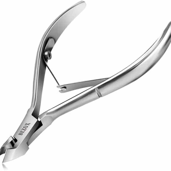 BEZOX Nagelhautzange Nagelhautschneider Hautzange aus Edelstahl mit Scharfem und Glattem Schnitt Fein zur Entfernung Überschüssige, Eingerissener Haut an Finger und Zehen
