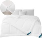 Bedsure Bettdecke 250x205 2er Set - Bettdecke 4 Jahreszeiten bestehend aus Ganzjahresdecke 250x205 300gsm & Sommerdecke 250x205cm 150gsm, 2 zusammengeknöpften Steppdecken für Winter Sommer – Bild 4