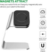 CAVN Ladegerät Kompatibel mit Samsung Galaxy Watch 46mm /42mm /Gear S3 Induktive Ladestation, 4.9ft Ersatz USB Aluminium Ladekabel Lade Dock – Bild 6