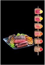 Tefal OptiGrill+ GC712D | intelligenter Kontaktgrill | 6 Grillprogramme | passt Temperatur + Grillzyklus ans Grillgut an | antihaftbeschichtete Platten – Bild 13