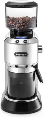 De'Longhi Dedica KG 521.M Elektrische Kaffeemühle, 2,1" LCD Display mit Aroma Funktion, Vollmetallgehäuse, Edelstahl Kegelmahlwerk, einstellbare Mahlgradeinstellung – Bild 2
