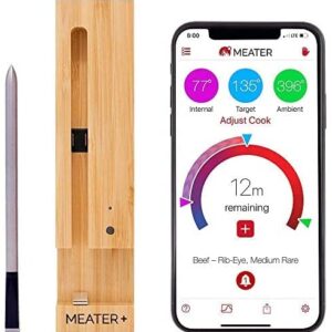 MEATER Plus | Das ultimative kabellose smarte Fleischthermometer mit 50m Reichweite | Für Ofen, Grill, Pfanne und Rotisserie | Perfekter Fleischgenuss via App