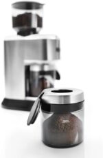De'Longhi Dedica KG 521.M Elektrische Kaffeemühle, 2,1" LCD Display mit Aroma Funktion, Vollmetallgehäuse, Edelstahl Kegelmahlwerk, einstellbare Mahlgradeinstellung – Bild 6