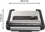 Tefal Kontaktgrill Inicio Adjust GC242D | Elektrogrill / Sandwichtoaster | Fettarmes Grillen | Panini, Toasts, Steak | Regelbarer Thermostat mit 3 Stufen | Antihaftbeschichtete Grillplatten | 2000W – Bild 2