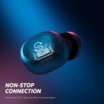 SoundPEATS TrueFree+ Bluetooth Kopfhörer, In-Ear-Stereo Ohrhörer, Eingebautes Mikrofon mit Binauralen Anrufen, Automatische Kopplung in Einem Schritt, Gesamtspielzeit 35 Stunden, Geräuschisolierung – Bild 2