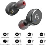 TOZO T10 Bluetooth Kopfhörer Kabellos In Ear Ohrhörer Sport Bluetooth 5.0 IPX8 Wasserdicht Headset mit kabellosem Ladecase Mikrofon Premium Sound Bass – Bild 4