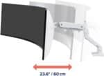 ERGOTRON HX Monitor Arm mit HD-Gelenk in Weiss, Tischhalterung mit patentierter CF-Technologie für ultrabreite Curved Monitore bis 49 Zoll, 29.2cm Höhenverstellung, VESA, 10 Jahre Garantie – Bild 2