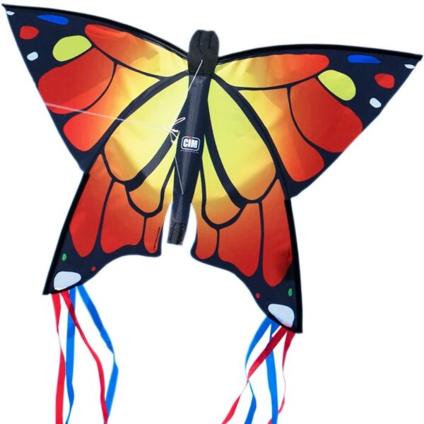 CIM Leichtwind Schmetterling Drachen - Butterfly - Einleiner für Kinder ab 3 Jahren - inkl. Drachenschnur