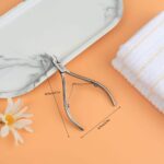 BEZOX Nagelhautzange Nagelhautschneider Hautzange aus Edelstahl mit Scharfem und Glattem Schnitt Fein zur Entfernung Überschüssige, Eingerissener Haut an Finger und Zehen – Bild 5