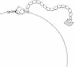 Swarovski Attract Round Halskette, Rhodinierte Damenhalskette mit Weissem, Funkelndem Swarovski Kristall – Bild 3