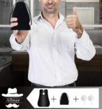 Allmay Bart Schürze für Bartgestaltung- Sammel Tuch für Haare-Bart Lätzchen für Geschenk der Männer Bartlatz für Rasur – Bild 6