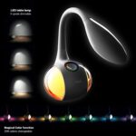 WILIT T3 Schreibtischlampe Kinder, 34 LED Nachttischlampe Touch Dimmbar mit 256 RGB Farblicht, Tischlampe mit Schwanenhals, 3 Helligkeitsstufen für Büro, Lesen, Studieren, 5W Tischleuchte – Bild 2
