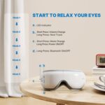 RENPHO Augenmassagegerät mit Wärme, Vibration und Musik über Bluetooth, Massagebrille hilft bei Augenringen und trockenen Augen, verbessert Schlafqualität, Weihnachtsgeschenke für die ganze Familie – Bild 3
