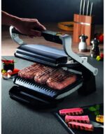 Tefal OptiGrill+ GC712D | intelligenter Kontaktgrill | 6 Grillprogramme | passt Temperatur + Grillzyklus ans Grillgut an | antihaftbeschichtete Platten – Bild 6