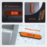 Inkbird Fleischthermometer, USB Wiederaufladbar Digital Fleischthermometer IHT-1P, IPX5 Wasserfest Kochthermometer Küchenthermometer, Grillthermometer für Braten, BBQ, Baby-Ernährung (Orange) – Bild 5