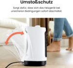 Pro Breeze 2000W Mini Keramik Heizlüfter mit automatischer Oszillation, zwei Leistungsstufen, energiesparender Betrieb für Wohnzimmer, Büro, Terasse – Bild 2