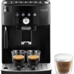Kaffeevollautomat Schwarz mit beleuchteten Tasten