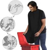 Allmay Bart Schürze für Bartgestaltung- Sammel Tuch für Haare-Bart Lätzchen für Geschenk der Männer Bartlatz für Rasur – Bild 4