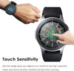 CAVN 4-Stücke Panzerglas Kompatibel mit Samsung Galaxy Watch 46mm Schutzfolie, 9H Kratzfest Gehärtetes Panzer Glas Schutz Displayschutzfolie Schutzglas Folie für Galaxy Watch 46mm – Bild 5