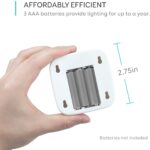 eufy Lumi 3 Pack LED Nachtlicht mit Bewegungssensor, Warmes weisses Licht, Auto ON/OFF, Selbsthaftende Schrankbeleuchtung für Kinderzimmer, Schlafzimmer, Orientierungslicht, Energieeffizient – Bild 5