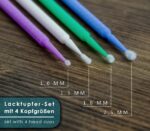 Lacktupfer 20er Set von KING KONG STATE l Set mit 4 Grössen von 1,0 bis 2,5 mm l superfein, fein, regulär, grob – Bild 2