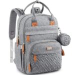 BabbleRoo Baby Wickeltasche / Rucksack, Wickelrucksack lässige Wickeltaschen , Multifunktional Grosse Kapazität Babytasche Reiserucksack mit Wickelauflage & Schnullerhalter