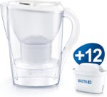 BRITA Wasserfilter Marella weiss inkl. 12 MAXTRA+ Filterkartuschen – BRITA Filter Starterpaket zur Reduzierung von Kalk, Chlor, Blei, Kupfer & geschmacksstörenden Stoffen im Wasser – Bild 2