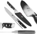 ORIENT Messer Set - Kochmesser Allzweckmesser Sagemesser - Deutsch Thyssenkrupp Edelstahl Carbon Series – Bild 3