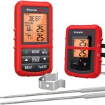 ThermoPro TP20C Funk Fleischthermometer digitales Grillthermometer Kochthermometer 150m Reichweite Bratenthermometer Küchenuhr mit 2 Einstichfühlern für Ofen Kochen BBQ Babynahrung
