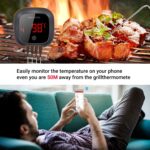 Inkbird IBT-4XS Bluetooth Barbecue Grillthermometer mit dem 1000mAh Li-Batterie, Magnet Montagedesign und Rotations Lesebildschirm Thermometer für BBQ, Küche, Grill, Ofen, Fleisch | Aufbewahrungsbox – Bild 3