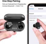 TOZO T12 Drahtlose Bluetooth Kopfhörer mit Touch-Steuerung und kabellos Ladekoffer Digital LED-Display IPX8 wasserdichte Ohrhörer Eingebautes Mikrofon-Headset Deep Bass für Sport – Bild 2