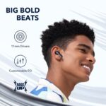 Soundcore Life P3 Bluetooth Kopfhörer – ANC, Bass, 6 Mikrofone, Wireless Charging, App, Gaming & Schlafmodus – Schwarz (Generalüberholt) – Bild 3