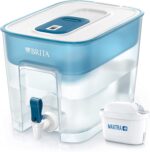 BRITA Wasserfilter-Station Flow inkl. 1 MAXTRA+ Filterkartusche – XXL Tischwasserfilter mit Zapfhahn reduziert Kalk, Chlor und leitungsbedingt vorkommende Metalle wie Kupfer &Blei im Leitungswasser – Bild 2