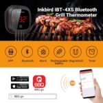 Inkbird IBT-4XS Bluetooth Barbecue Grillthermometer mit dem 1000mAh Li-Batterie, Magnet Montagedesign und Rotations Lesebildschirm Thermometer für BBQ, Küche, Grill, Ofen, Fleisch | Aufbewahrungsbox – Bild 5