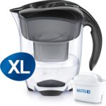 BRITA S0541 Wasserfilter Elemaris XL schwarz / Premium-Kanne inkl. 1 MAXTRA+ Filterkartusche / Filter reduziert Kalk, Chlor und leitungsbedingt vorkommende Metalle wie Kupfer &Blei im Leitungswasser – Bild 2