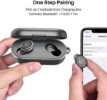 TOZO T10 Bluetooth Kopfhörer Kabellos In Ear Ohrhörer Sport Bluetooth 5.0 IPX8 Wasserdicht Headset mit kabellosem Ladecase Mikrofon Premium Sound Bass – Bild 2