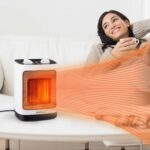 Pro Breeze 2000W Mini Keramik Heizlüfter mit automatischer Oszillation, zwei Leistungsstufen, energiesparender Betrieb für Wohnzimmer, Büro, Terasse – Bild 3