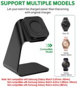 CAVN Ladegerät Kompatibel mit Samsung Galaxy Watch 46mm /42mm /Gear S3 Induktive Ladestation, 4.9ft Ersatz USB Aluminium Ladekabel Lade Dock – Bild 2