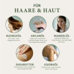Luxuriöse BIO Geschenke für Frauen – Geschenkset Frauen mit Sheabutter + Jojobaöl + Arganöl + Mandelöl + Rizinusöl - Vegan & Made in Germany Satin Naturel – Bild 4