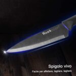 Wakoli Edib 4er Damastmesser-Set mit Klingenlängen von 8,50cm bis 18,00cm extrem scharf aus 67 Lagen I Profi Küchenmesser Set aus echtem japanischen Damaststahl mit Griffen aus Pakkaholz – Bild 8