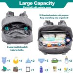 BabbleRoo Wickelrucksack Wickeltasche Grosse Kapazität – Bild 5